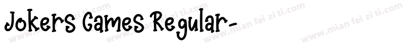 Jokers Games Regular字体转换